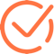Icon - Check, orange