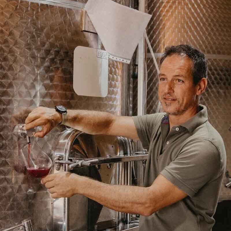 Vinsmagning på Mallorca under kursus som bartender